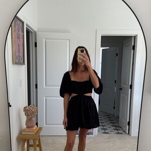 Free People Black Mini Dress